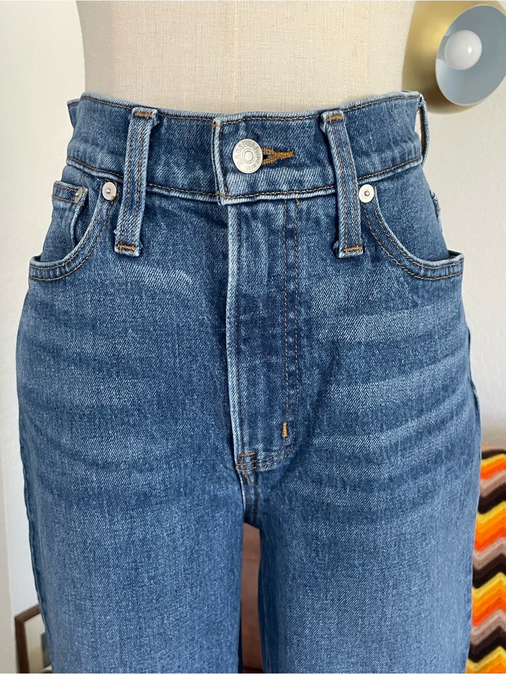 Madewell The Perfect Vintage Straight Jean Mayfield Wash Straight Jeans - Picture 7 of 14
